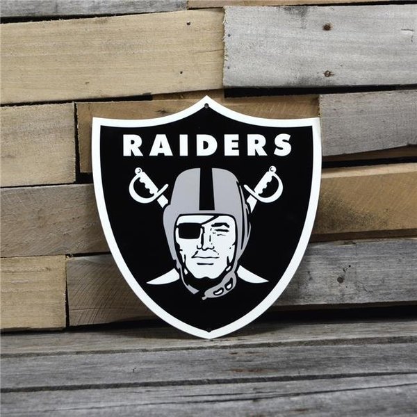 Authentic Street Signs Authentic Street Signs 99022 12 in. Oakland Raiders Steel Logo 99022